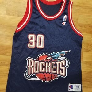 VTG  Kenny Smith #30 Houston Rockets NBA Jersey 40